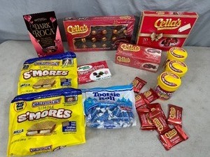 lot 105 image: Almond Roca, Cellas Cherries, Charleston Chew, and More