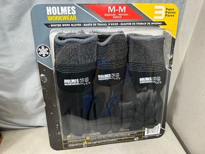 lot 110 image: New 3 Pack of Holmes Workwear Gloves