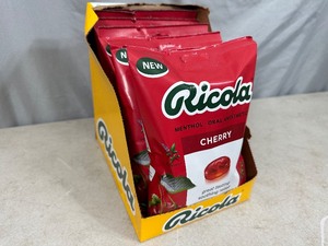 lot 112 image: 6 New Bags Ricola Cherry Cough Drops