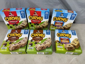 lot 147 image: 6 New Boxes of Quaker Chewy Granola Bars