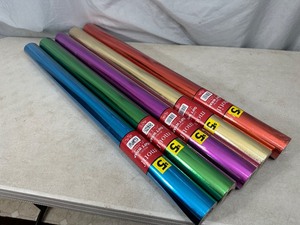 lot 170 image: 5 New Rolls of Premium Shiny Gift Wrap  Wrapping Paper