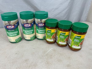 lot 172 image: New Kraft Parmesan Cheese and Knorr Chicken Boullion