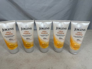 lot 184 image: 5 New Jergens Ultra Healing Lotion  Moisturizer