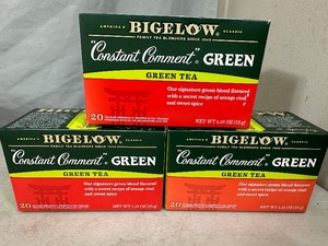 lot 190 image: 60 Tea Bags Bigelow Constant Comment Green Tea