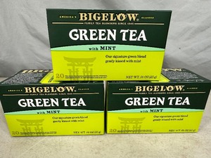 lot 191 image: 60 Tea Bags Bigelow Green Tea with Mint