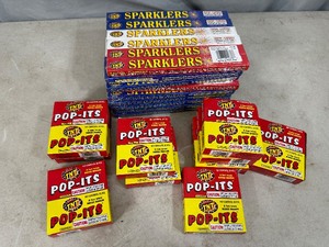 lot 208 image: 54 Boxes of Sparklers, 10 Boxes of Pop-Its Snappers