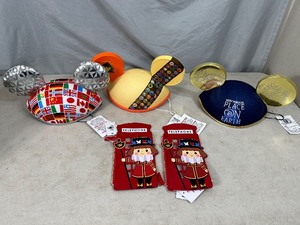 lot 221 image: New Disney Parks Ear Hats, Zipper Cases