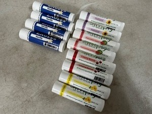 lot 224 image: 12 New Natural Beeswax Lip Moisturizer