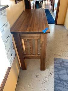 lot 35 image: Mission Oak Sofa Table
