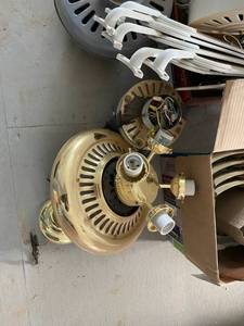 lot 239 image: Ceiling Fan and Parts paint in fun colors