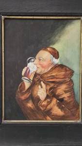 lot 16 image: Bar Signs and Monk Portrait