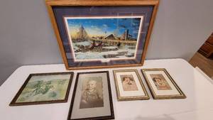 lot 120 image: Signed Wildlife Prints