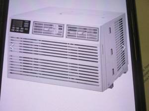 (PLT1) Whirlpool Window Air Conditioner with Remote 15,000 BTU 115V Model WHAW151CW Dent On Side and Front Bottom Corner of Vent Panel Popped Loose Is Only Visable Flaws Seen