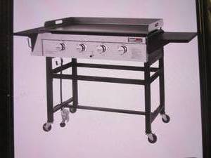 (PLT2) Royal Gourmet 4-Burner Propane Flat Top Grill Griddle Combo