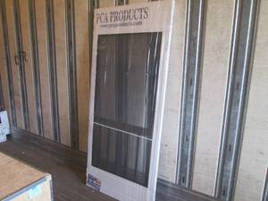 (TRLR) PCA Products Samson Aluminum Screen Door with Frame in Bronze 36 x 80 New In Packaging