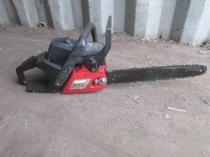 (CNTN) Craftsman 16 38cc Chainsaw Pulls Over