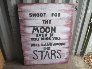 (CNTN) Large Wood Wall Decor 41 W x 53 H