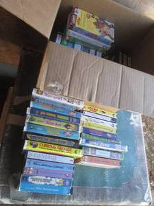 (TRK) Box Full of Assorted VHS Movies Including Disney