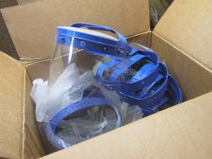 (KK) Case of 16 Head Gear with Face Sheild Assemblies
