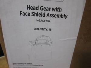 (LL) Case of 16 Head Gear with Face Sheild Assemblies