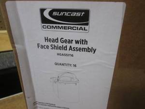(LL) Case of 16 Head Gear with Face Sheild Assemblies