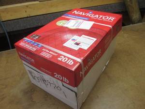 (KK) Case of 10 Reams Printer Paper 8 12 x 11 White 500 Sheets per Ream
