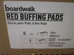 (NN) Box of 5 16 Red Buffing Pads