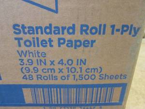 (PP) Case of 48 Rolls Standard 1-Ply Toilet Paper