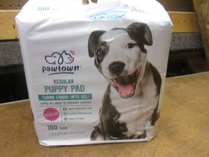 (SS) Bag of 100 Regular Puppy Pads 21 x 22 Turns Liquid Into Gel
