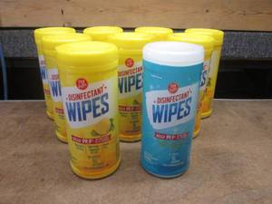 (SS) 9 Containers Disinfectant Wipes 35 Wipes Each