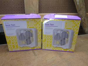 (SS) 2 - 9 Box Fans - UnopenedDamaged Boxes