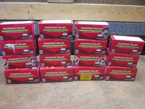 (SS) 15 Boxes Migraine Relief Coated Caplets 100 and 200 Count Bottles Past Date