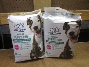 (SS) 2 Packages of 50 Regular Puppy Pads Trns Liquid Into Gel