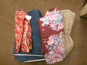 lot 34 image: upholstery fabric...