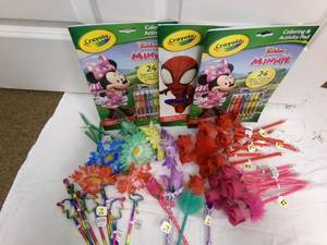 lot 63 image: Misc. lot of pens and coloring book...