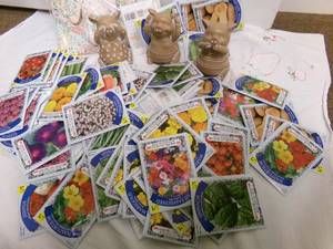lot 78 image: misc. lot of flower seeds, veggie s...