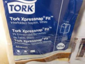 Tork Interfolded White Napkins...