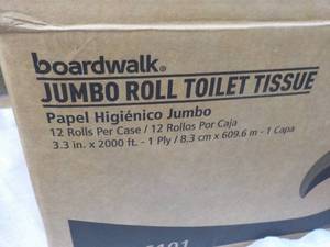 Boardwalk 12 Jumbo Rolls 1 ply Toilet Tissue