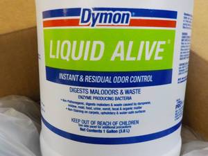 3 Gallon Jugs Dymon Liquid Alive Odor Control