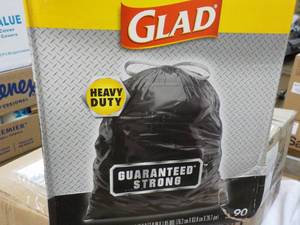 Glad Large Trash Bags 90 - 2 ft 6 x 2 ft 9 x 1.05 mil. 30 gallon capacity