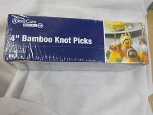4 Bamboo Knot Picks