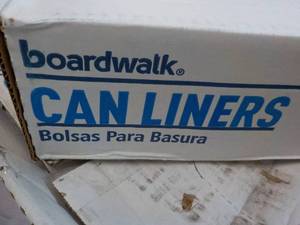 Boardwalk Black 100 40-45 gallon Can Liners
