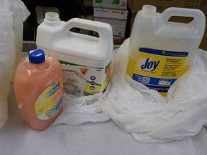 SoftSoap, Spray Nin Cleaner and Partial Joy Dish Soap