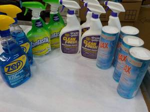 ZEP, Fanttastik, Simple Green and AJAX Cleaners