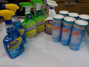 ZEP, Fanttastik, Simple Green and AJAX Cleaners