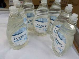 7 Ivory 24 oz bottles Dish Soap...
