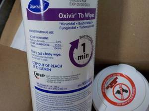 12 Diversey Oxivir T6 Wipes...