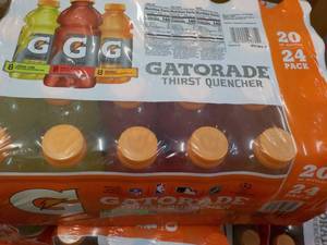 24 pack 20 oz Bottles Gatorade - variety