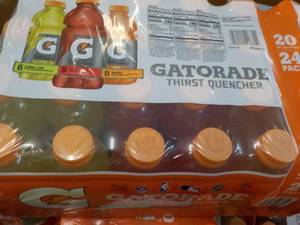24 pack 20 oz Bottles Gatorade - variety