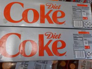 2 - 12 packs Diet Coke - past best date